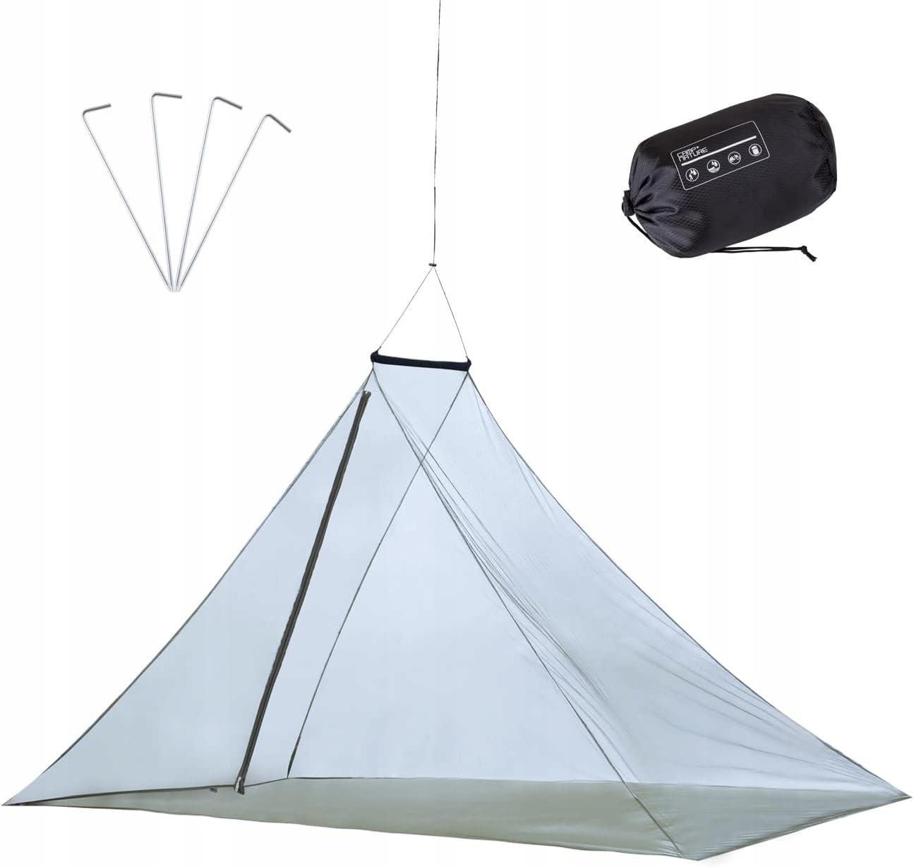 Lekka Siatka Moskitiera Kempingowa Owady Las Survival Góry Podróżny Mocny