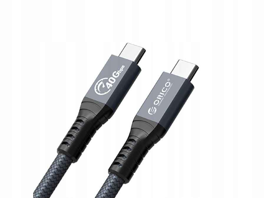 Kabel Usb C Thunderbolt 4 Pd 100W 40Gbps 8K60Hz 2,0m Orico TBZ4-20-GY-BP