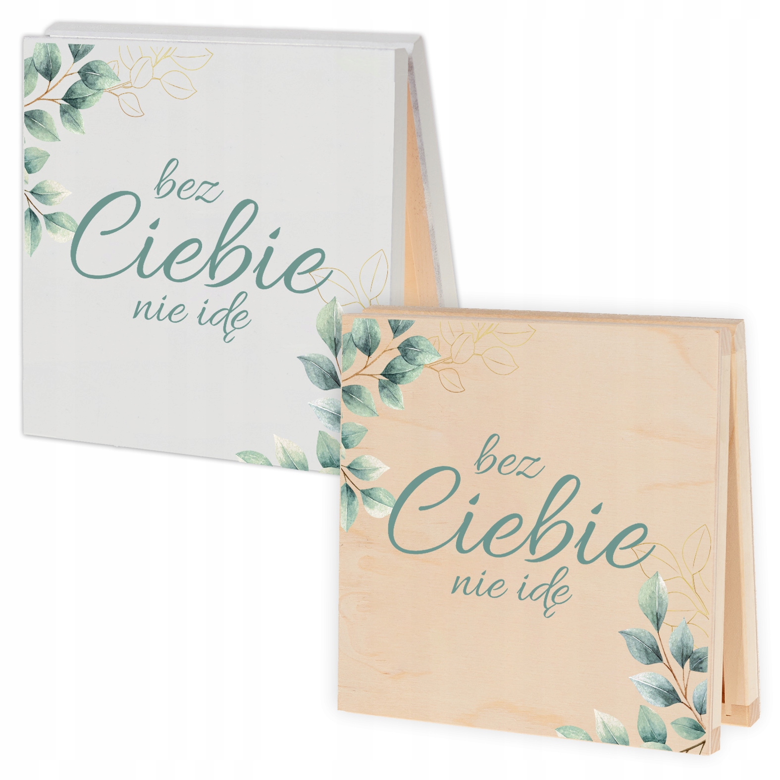PUDEŁKO DREWNIANE Z PROŚBĄ DLA ŚWIADKA ŚWIADKOWEJ O ŚWIADKOWANIE ZIELONE Z2 Marka Wyczaruj Prezent