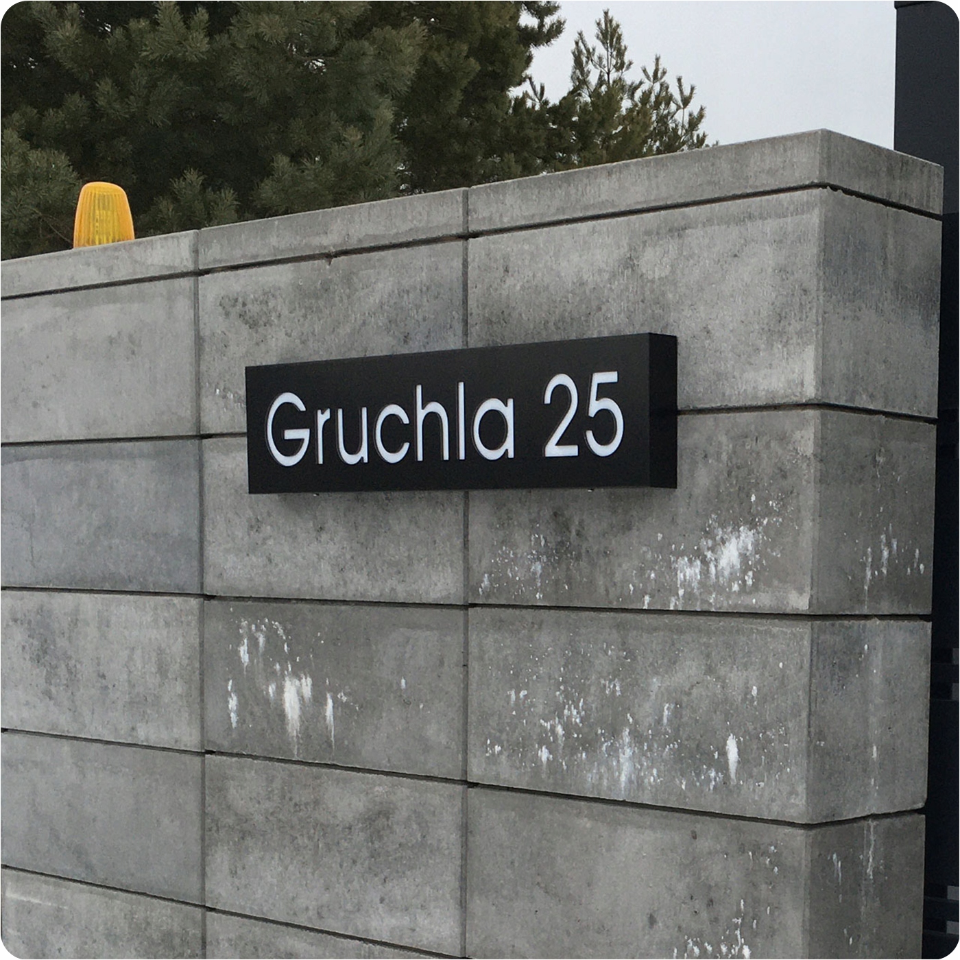 Podświetlany numer domu tabliczka tablica adresowa adres 1R LED 66x15 cm Informacje dodatkowe podświetlenie