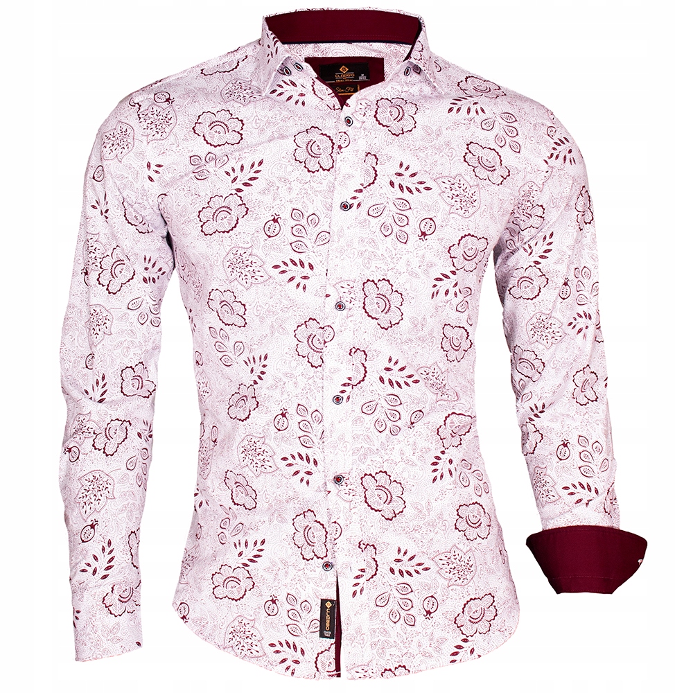 

Koszula Męska Elegance Bawełniana Flowers Slimfit