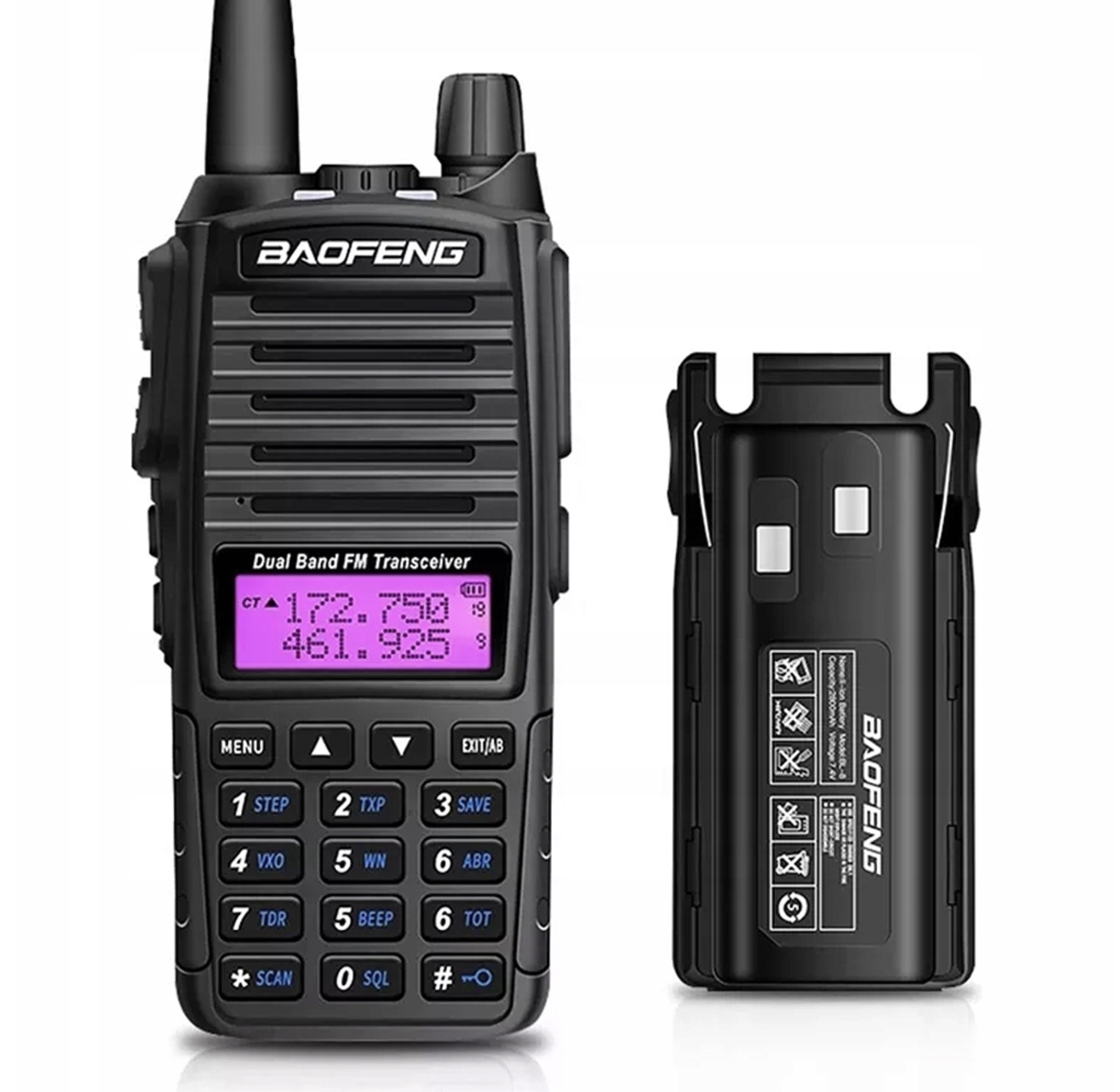 Krótkofalówka Duży Zasięg Walkie Talkie Baofeng UV-82 5W Pmr Radiotelefon