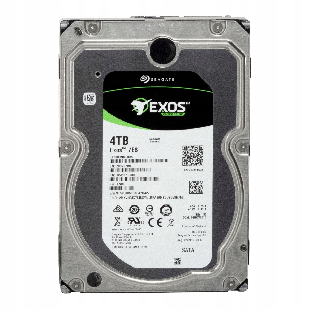 Seagate Exos 7E8 4TB 7.2K 128 Mb Sata III 3.5'' ST4000NM0035