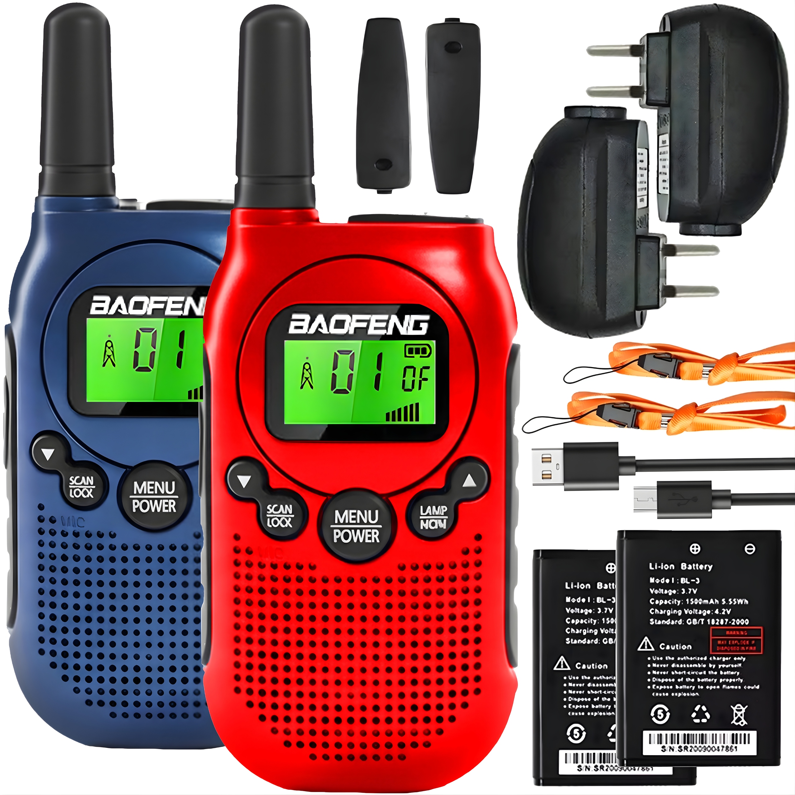 Walkie Talkie Dla Dzieci Krótkofalówka Łoki Toki Pmr Latarka Usb Vox 2szt