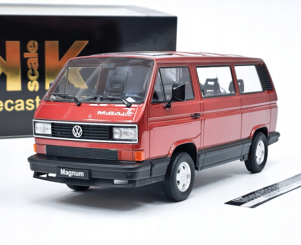 Volkswagen T3 Multivan Magnum (1987) Czerwony KK-Scale 1:18