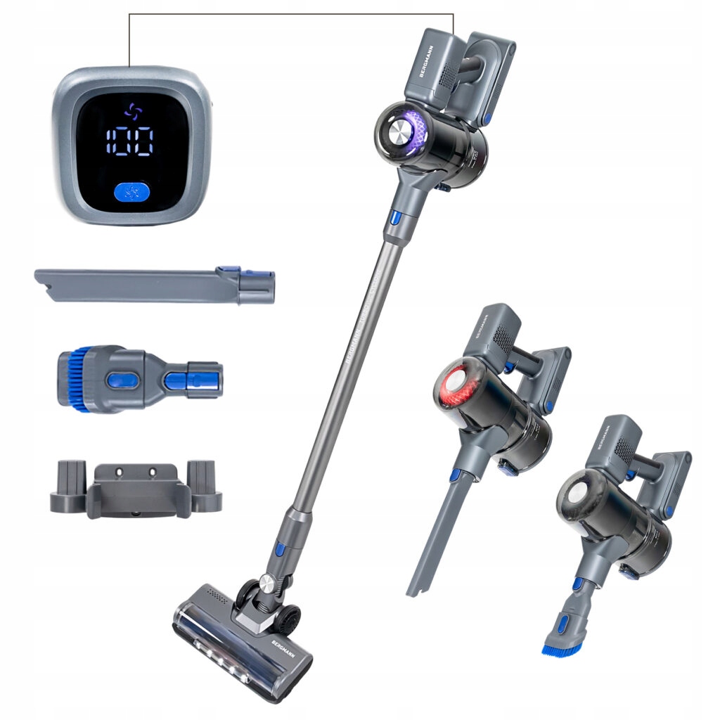 Odkurzacz Bezprzewodowy Pionowy Bergmann Hax 125 450W Elektroszczotka Led