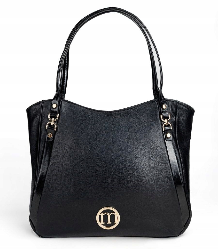 Černá Kabelka Shopperka Monnari, Dvoukomorová, S Puntíky