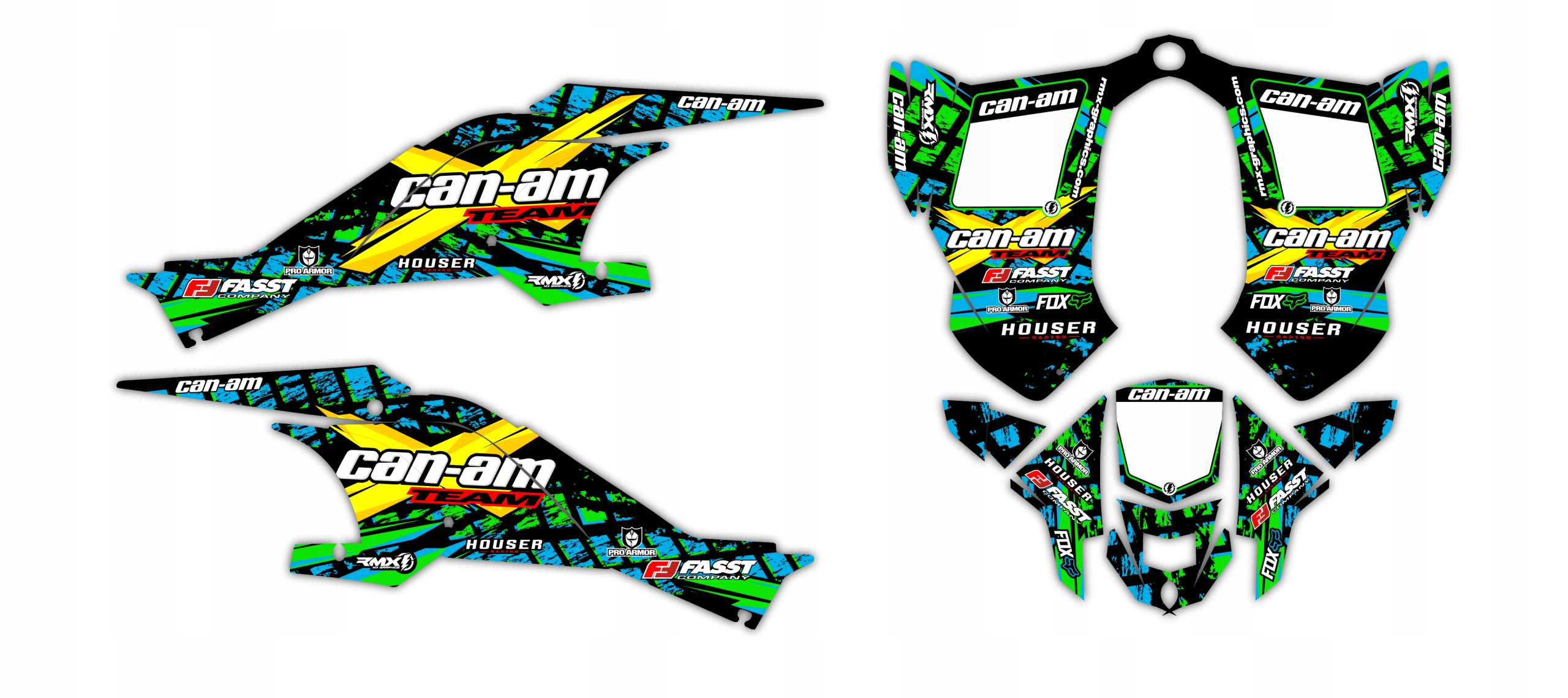 Шпон / наклейки quad Can Am DS 450