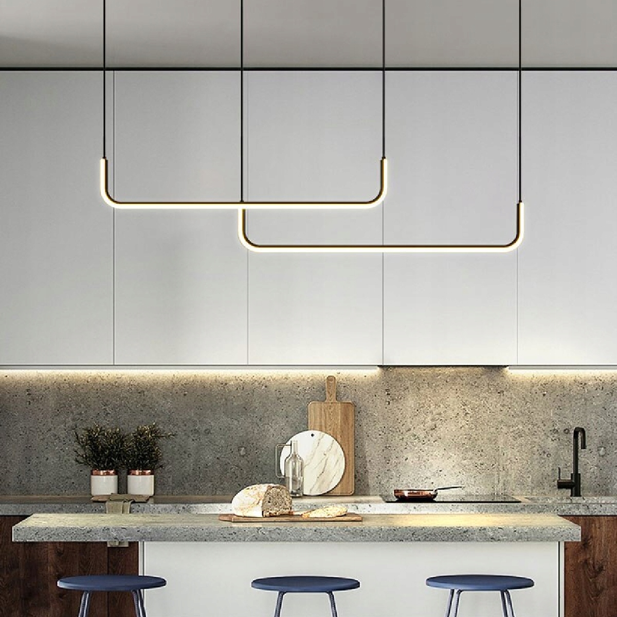 LAMPA SUFITOWA WISZĄCA METAL BLACK LED CZARNY EAN (GTIN) 5902557365135