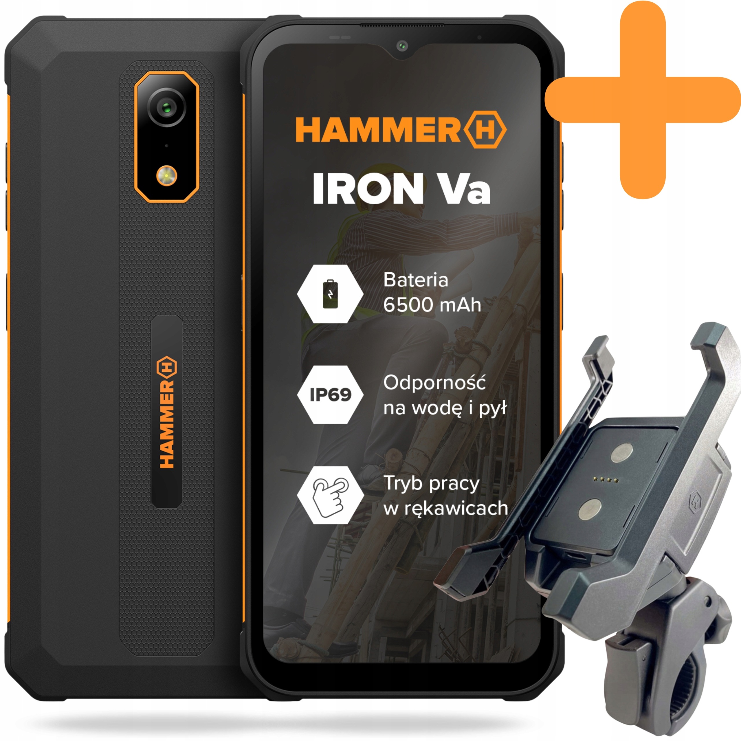 myPhone HAMMER IRON Va 6,56" 60Hz Czarny