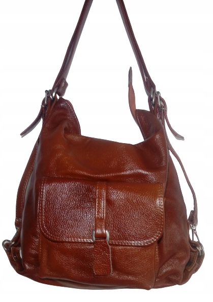 SKÓRZANA TOREBKA PLECAK / SKÓRA NATURALNA /A4