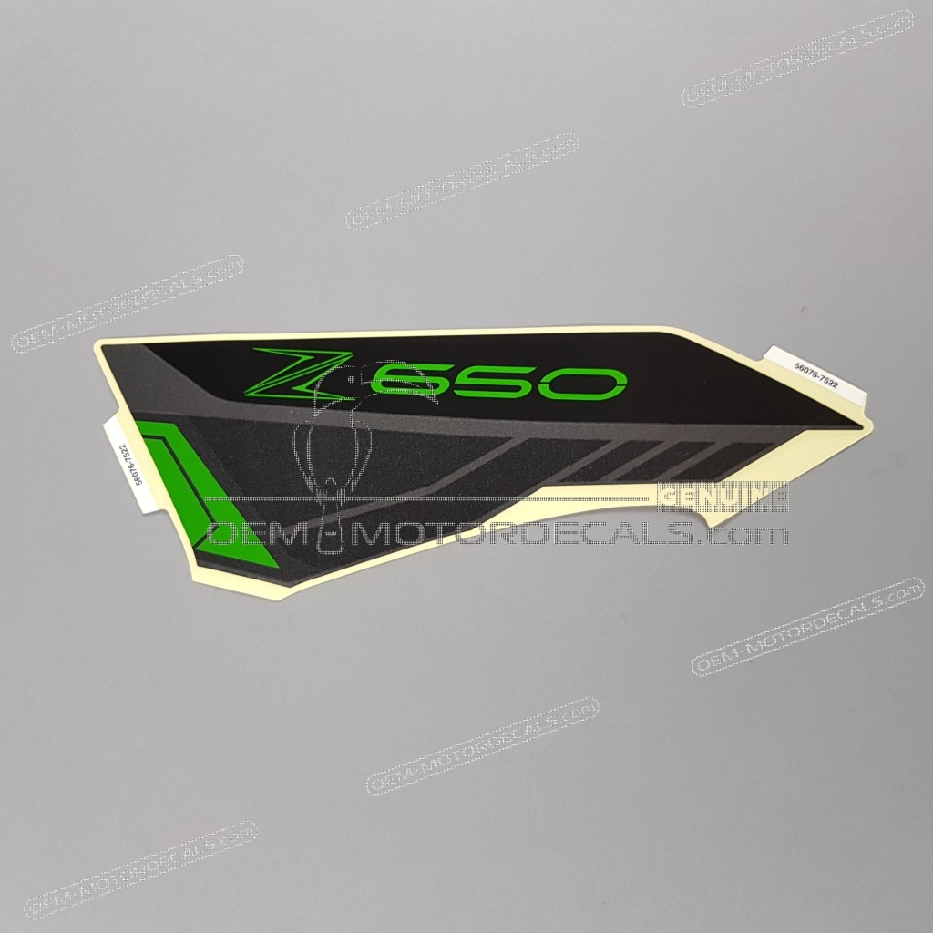 Nálepka Kawasaki Z650 ER650 56076-7522 Originál Oe