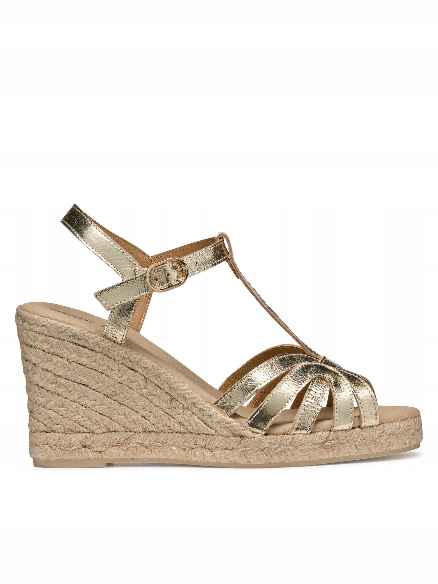 Geox Zlaté dámské sandály Geox Gelsa