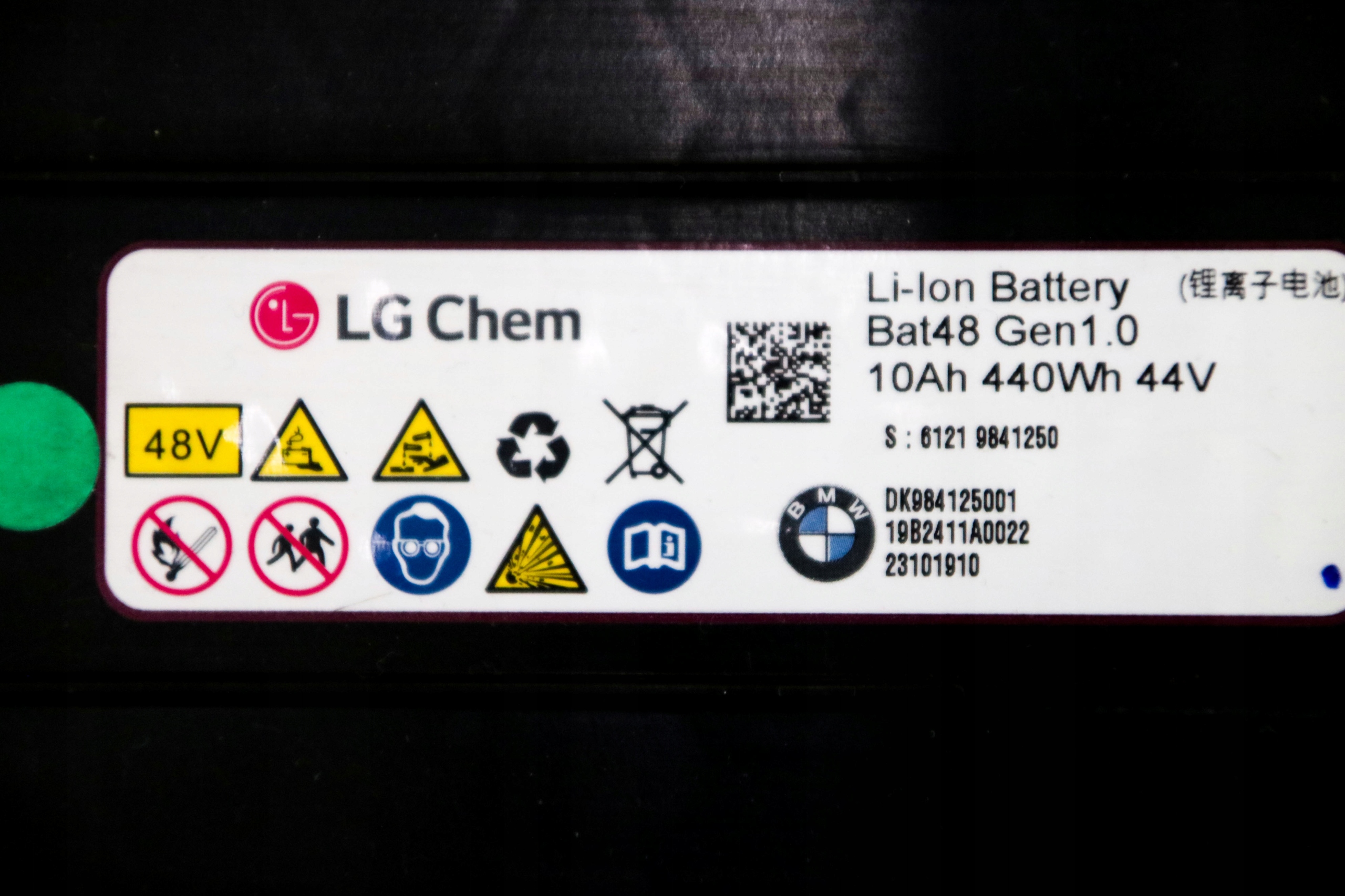 BMW AKUMULATOR LI-ION 10Ah 440Wh 44V 2019 r.