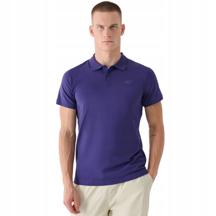 KOSZULKA MĘSKA POLO 4F T-SHIRT PODKOSZULEK BLUZKA SPORTOWA NA CO DZIEŃ Marka 4F