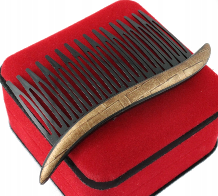 

Grzebień Wsuwka Do Włosów Duży Marmurek Beżowy