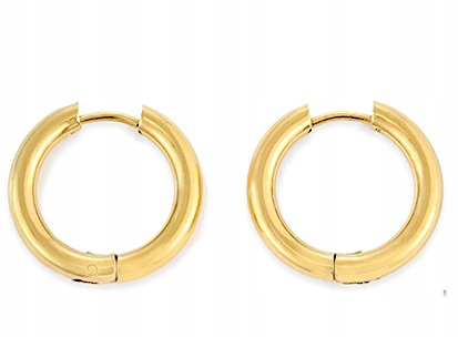 

Kolczyki Złote Kółka 12 mm Stal Chirurgiczna