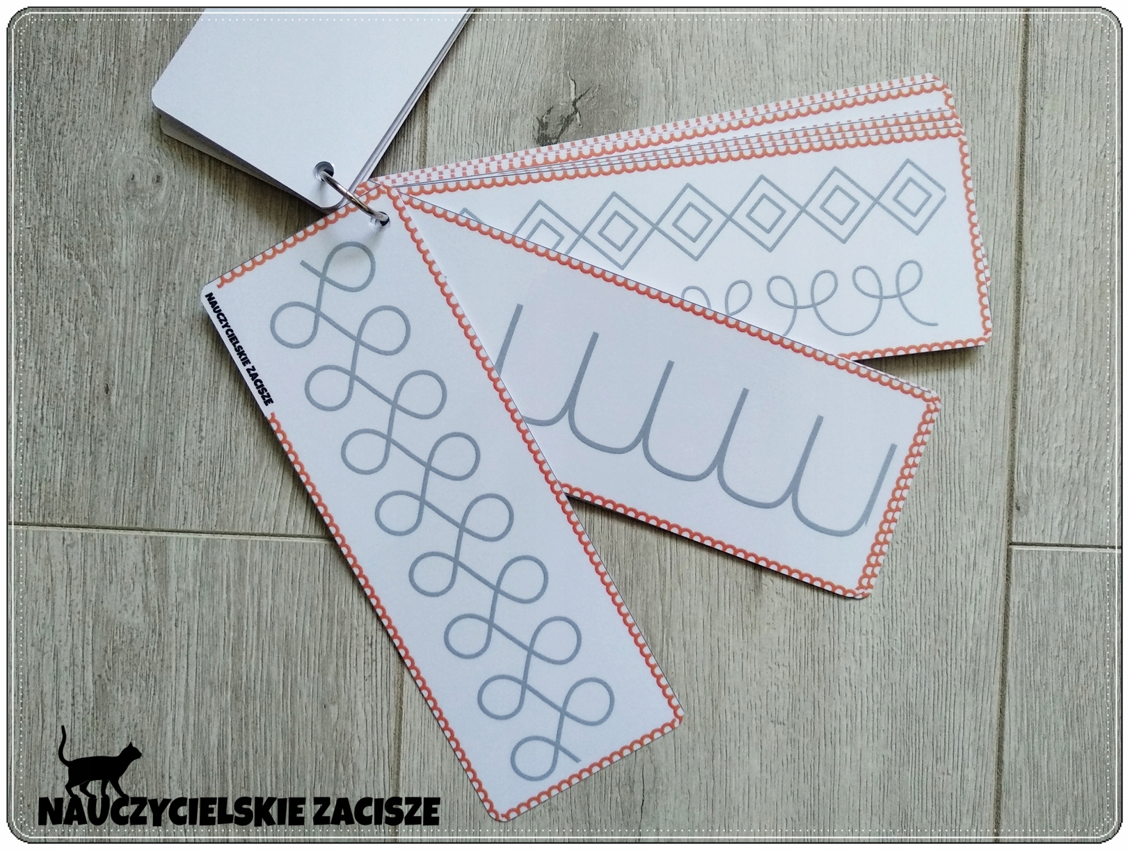 SZLACZKI Karty suchościeralne | grafomotoryka Nośnik książka papierowa