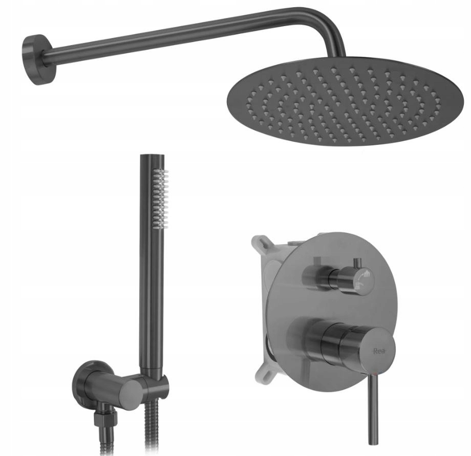 Podomítkový Sprchový Set Lungo Titan Box