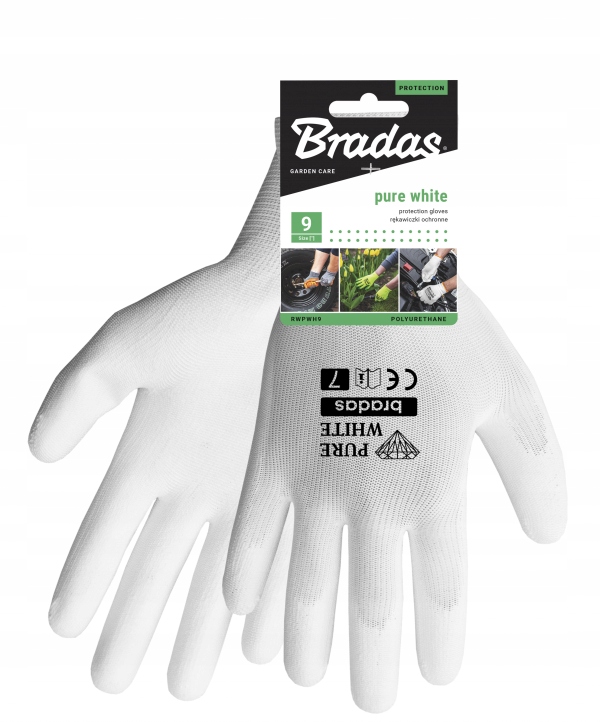 RĘKAWICE OCHRONNE ROBOCZE roz 8 POLIURETAN RWPWH8