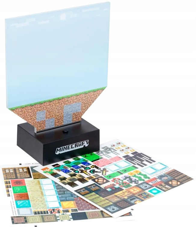 

Lampka Minecraft 140 Naklejek Creeper Zombie Alex