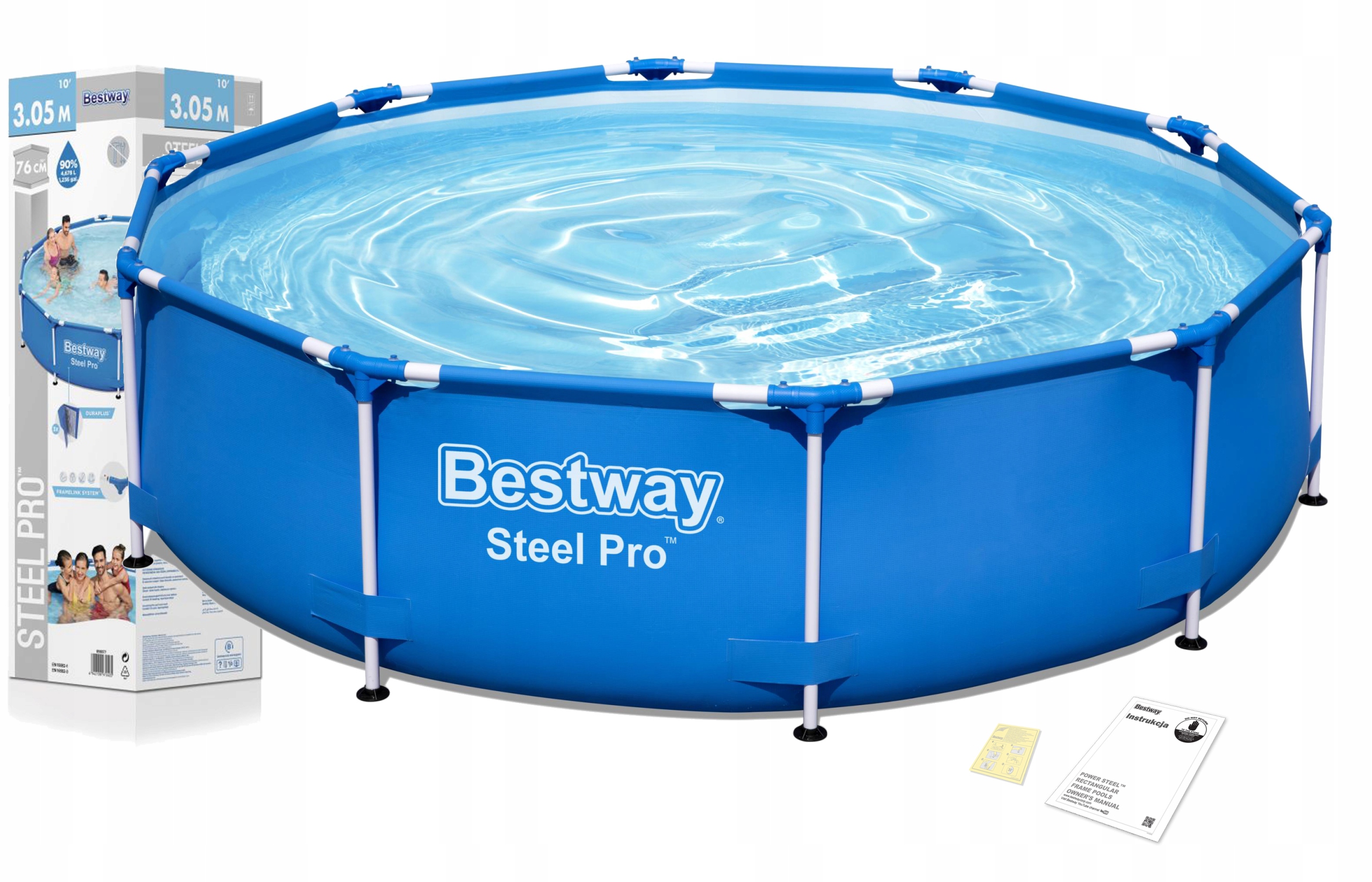 

Basen Stelażowy Bestway 305x76 56677 zestaw 6w1