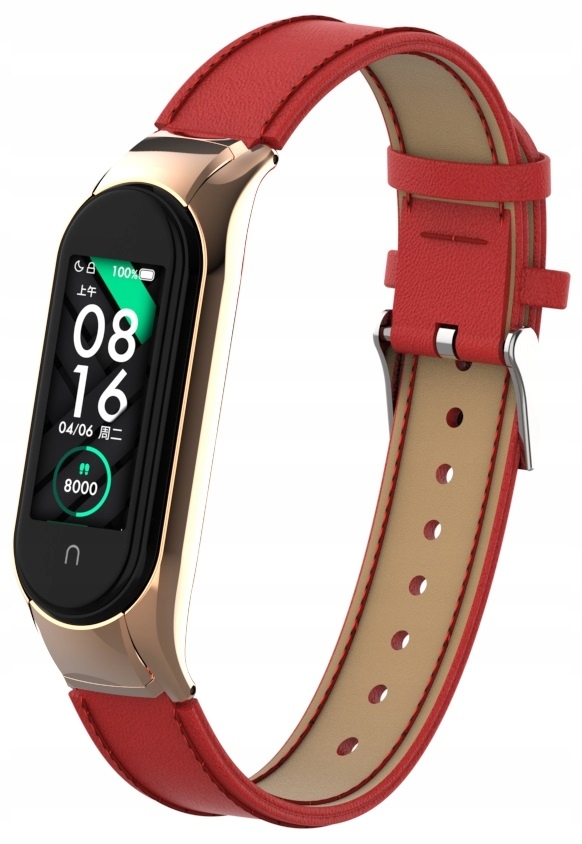 OPASKA SKÓRZANA PASEK do XIAOMI MI BAND 5/6 KOLORY