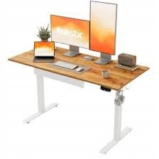 Agilestic Elektrický písací stôl 120 x 60 cm s zásuvkami, nastaviteľná výška