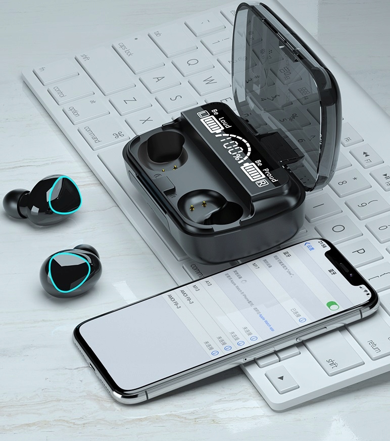 SŁUCHAWKI BEZPRZEWODOWE BLUETOOTH 5.1 POWERBANK SPORTOWE DOUSZNE MIKROFONEM Model inny