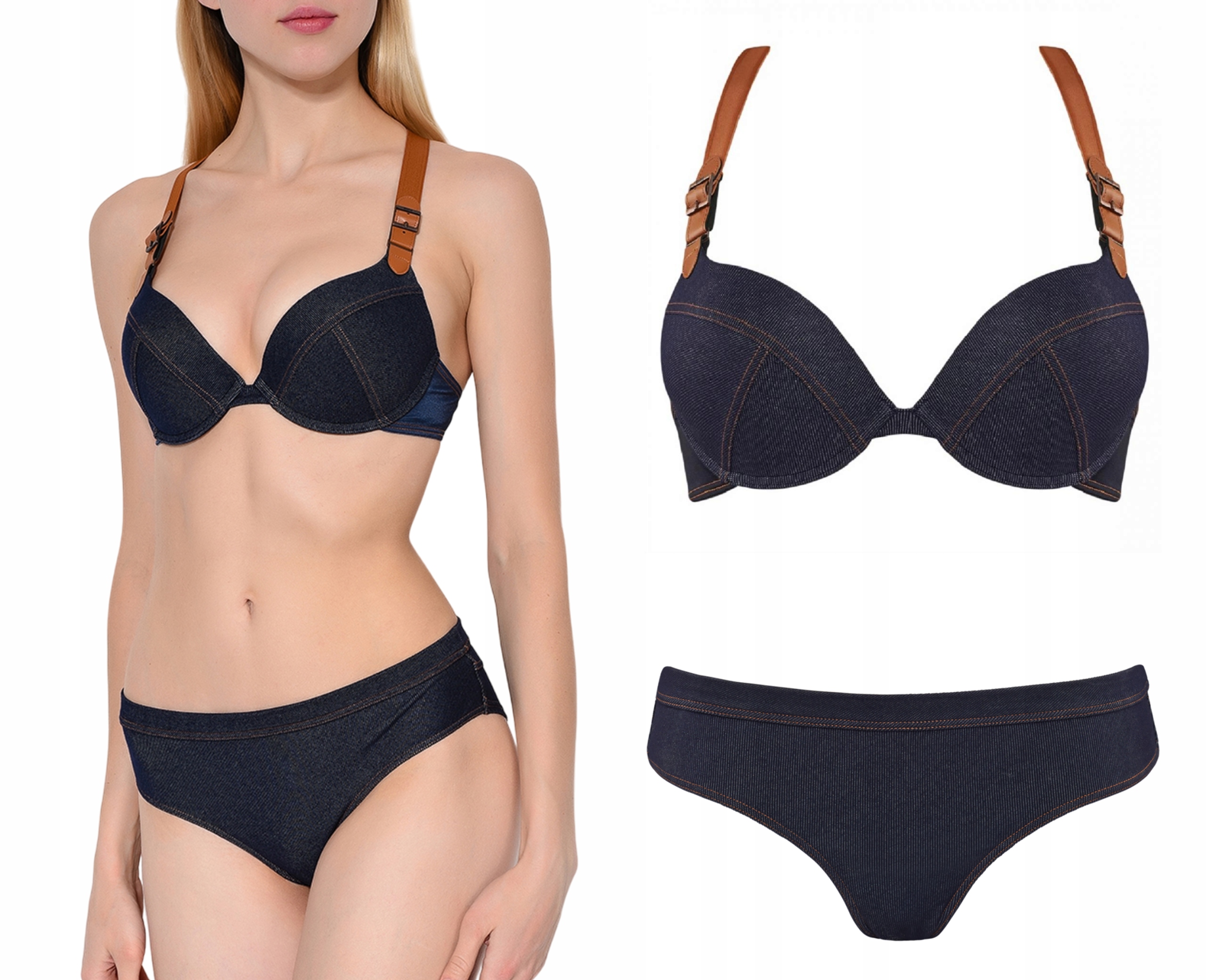 28T Marlies Dekkers komplet bielizny biustonosz figi M 75E