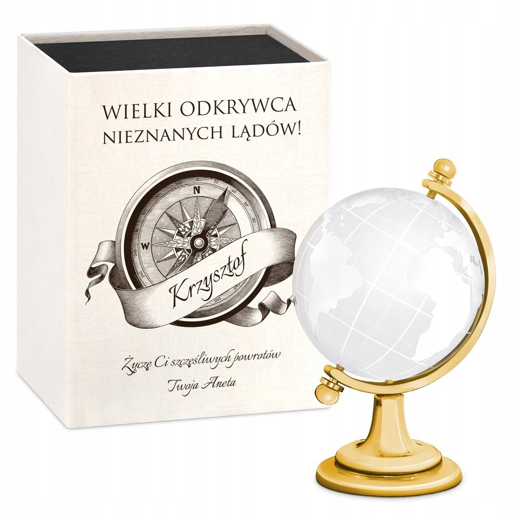

Kryształowy Globus Grawer Dla Niego