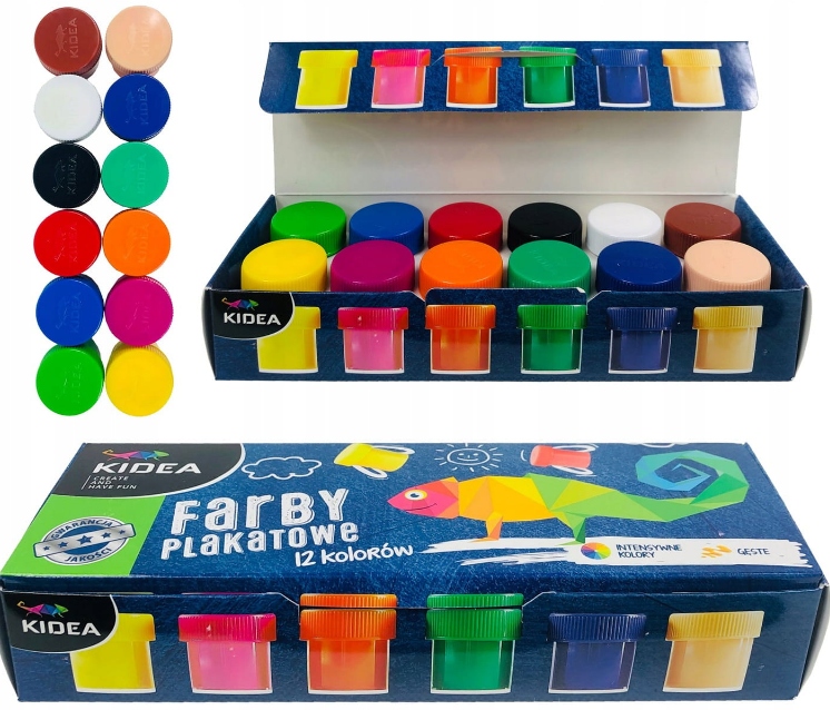

Farby plakatowe 20 ml Kidea