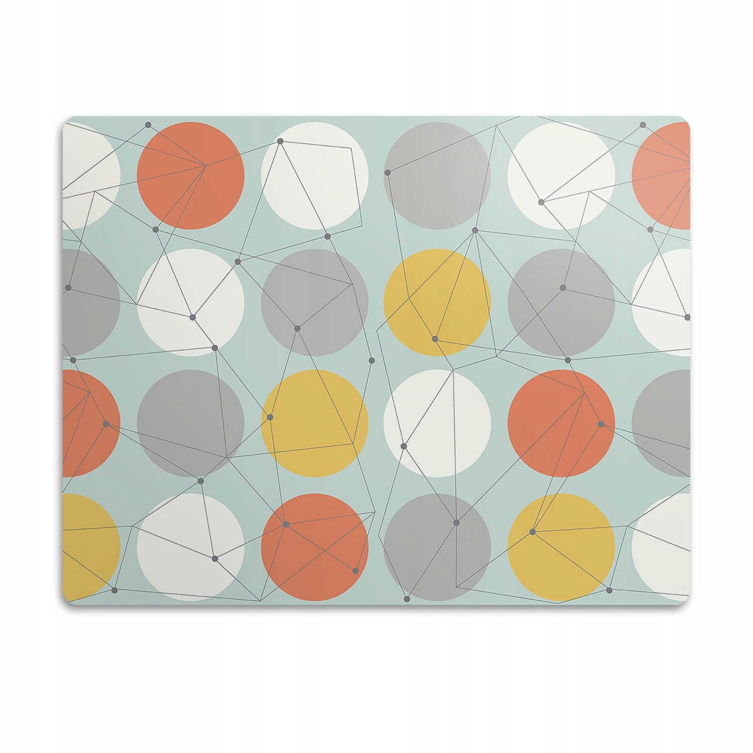 Levně Podložka pod záchod Geometrický vzor kruh 60x40 cm