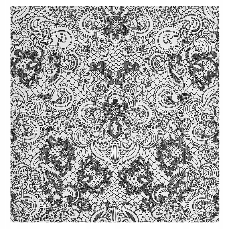 Černý vzorovaný pánský kapesníček v elegantní krabičce Pako Lorente One Size