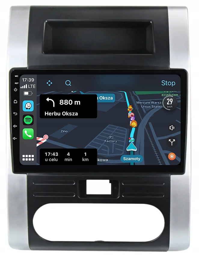 Nissan X-trail T31 2007-2014 Android Carplay Radio Nawigacja 8GB/128GB Dsp