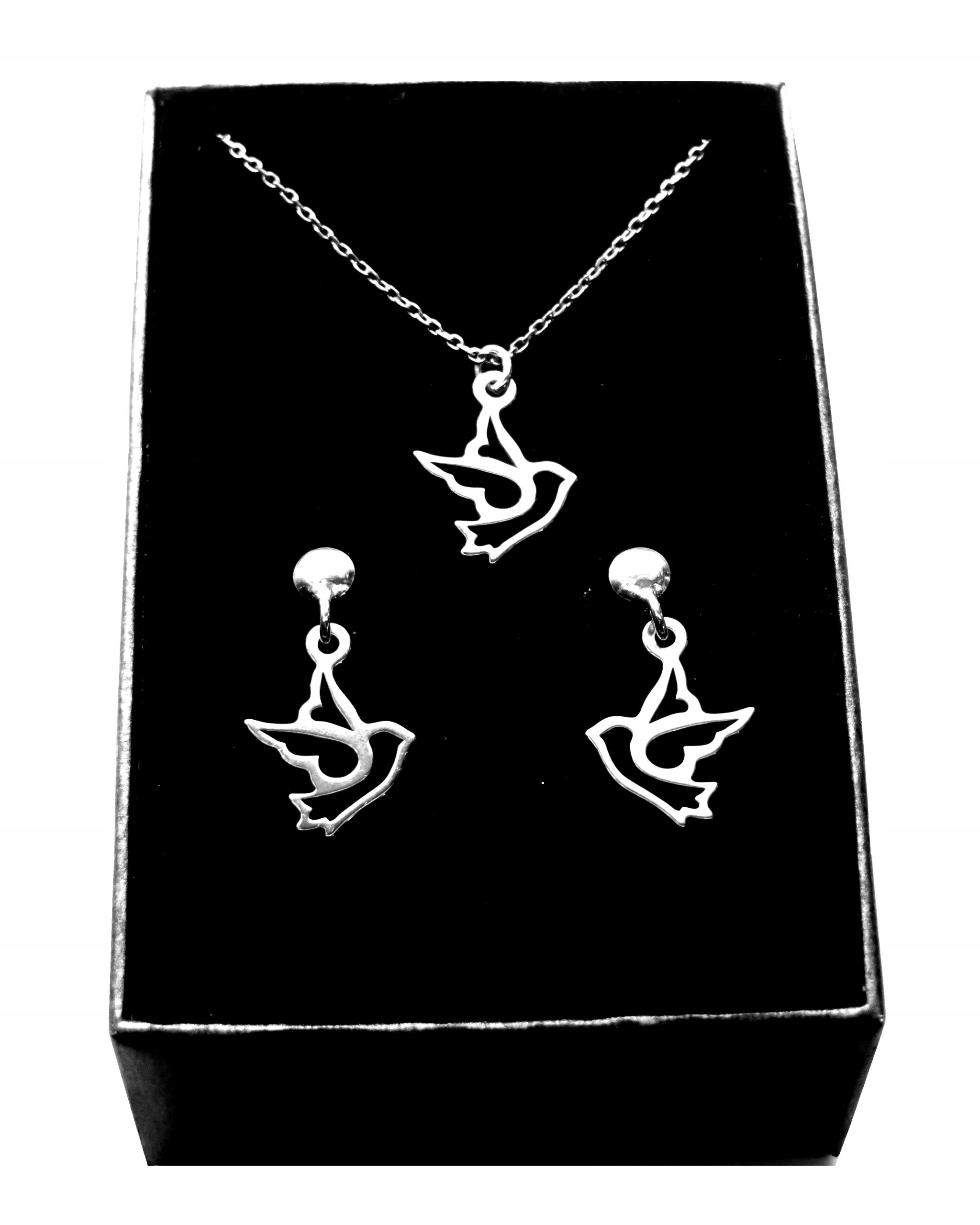 

Srebrny komplet Celebrytka ptak jaskółka srebro925