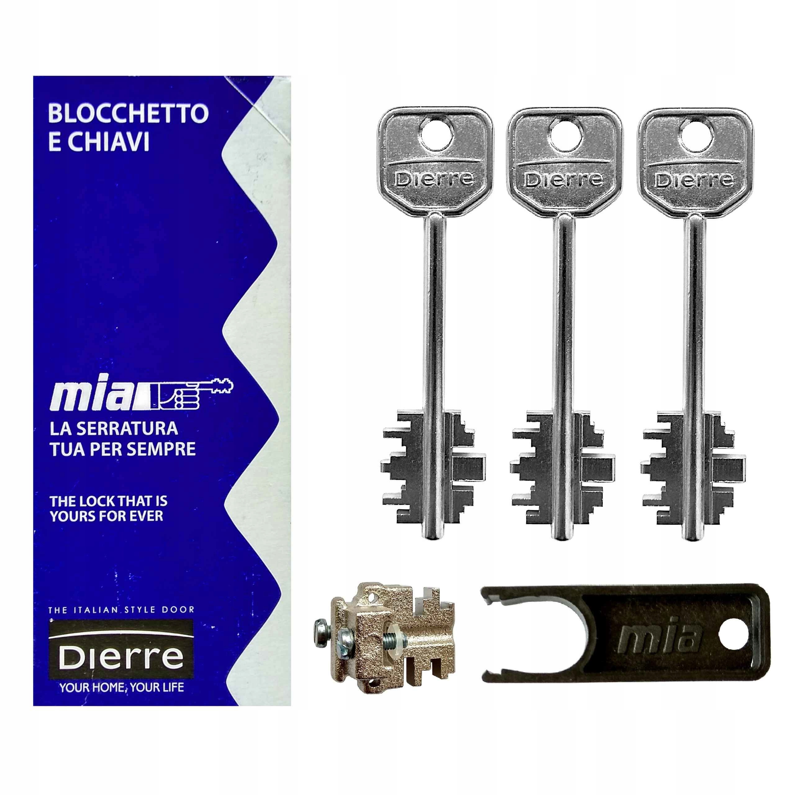 Vložka Mia Blo do dveří Dierre 3 klíče 92 mm