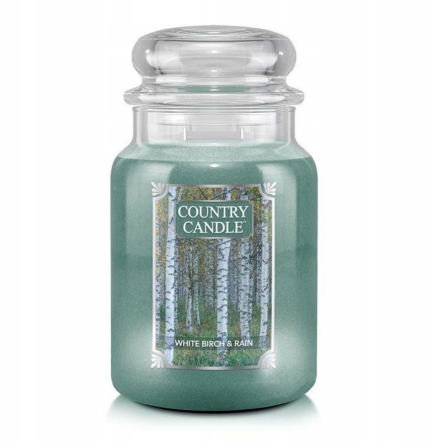 Velká svíčka White Birch & Rain Country Candle