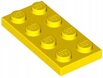 LEGO PŁYTKA 2X4 ŻÓŁTA NR. 3020 - 2SZT.