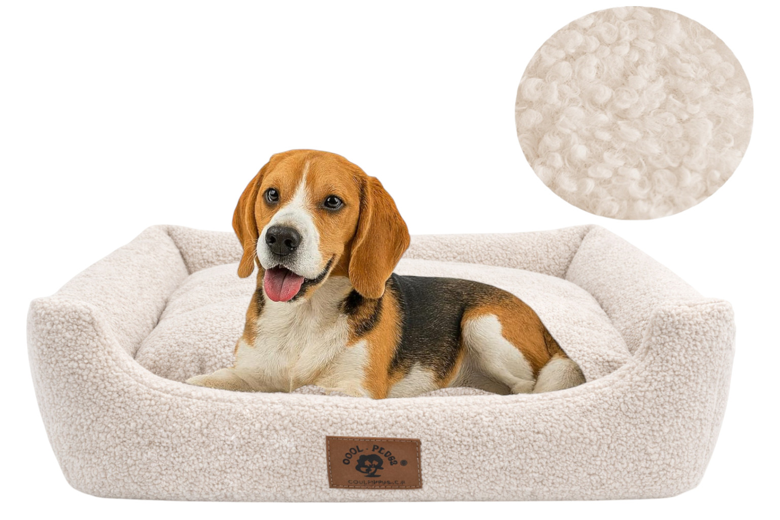 Levně postel pro psa potah Pelíšek , jehněčí buklé 95x75