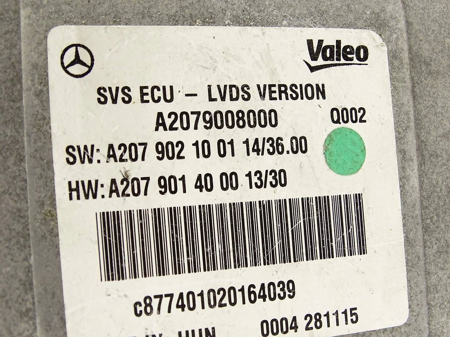 module control unit KAMERY 360 MERCEDES GLE X166 W166 A2079008000