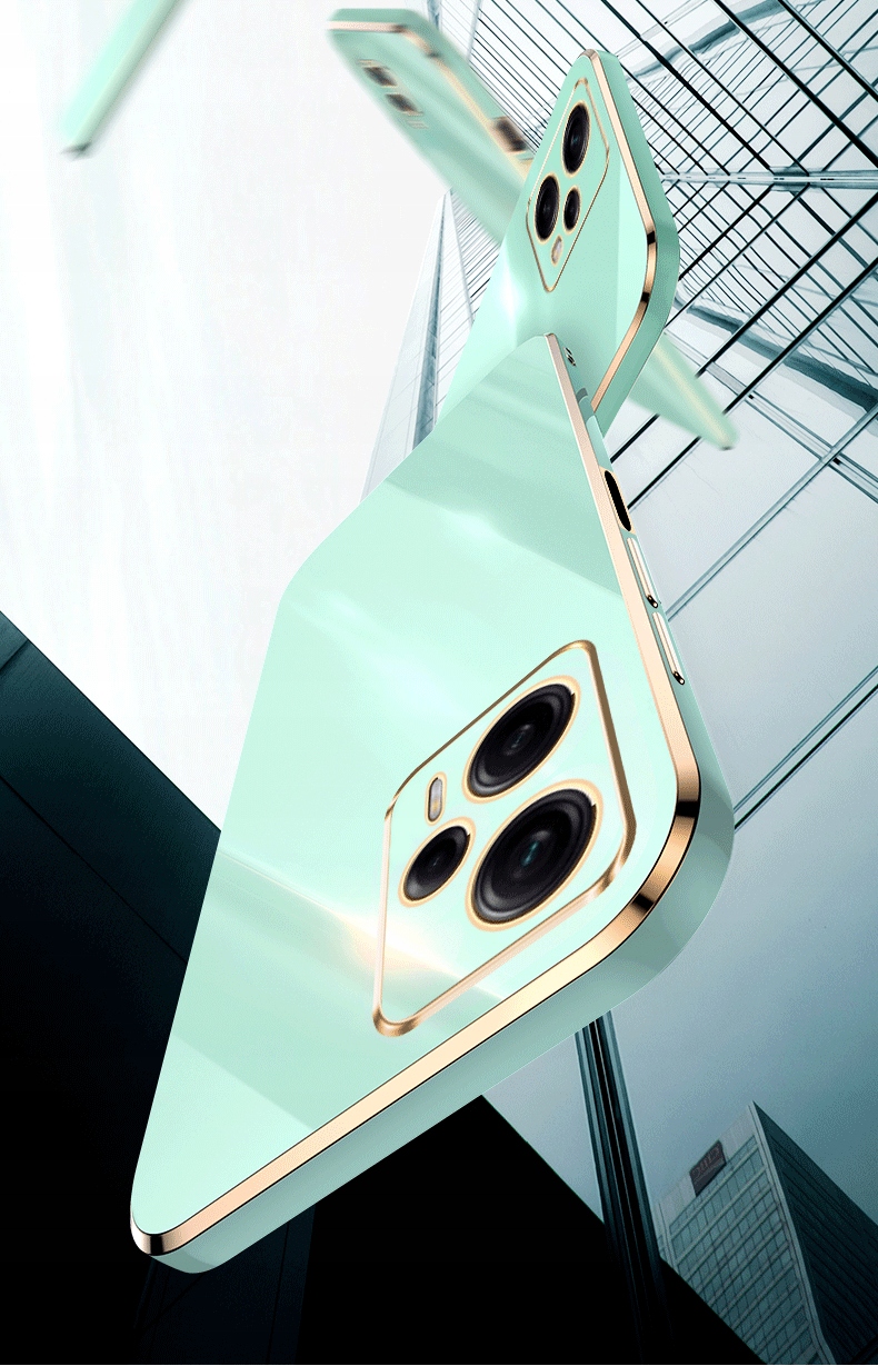 ETUI GLAMOUR DO MOTOROLA MOTO G13 / MOTO G23 +SZKŁO Kolor czarny