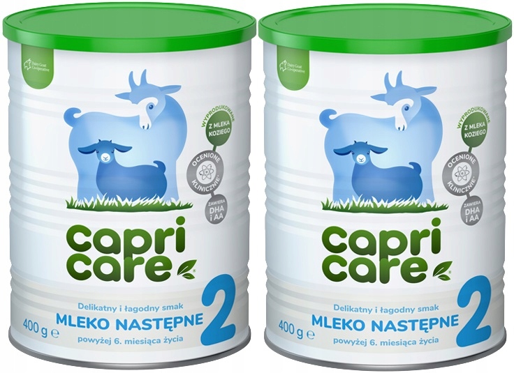 Набір 2x Capricare 2 Capri Care Козяче молоко 400г 