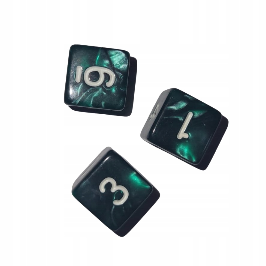 KOSTKA K6 1,6 CM RPG SZMARAGDOWY LABIRYNT KOŚĆ SZEŚCIOŚCIENNA Producent RGFK
