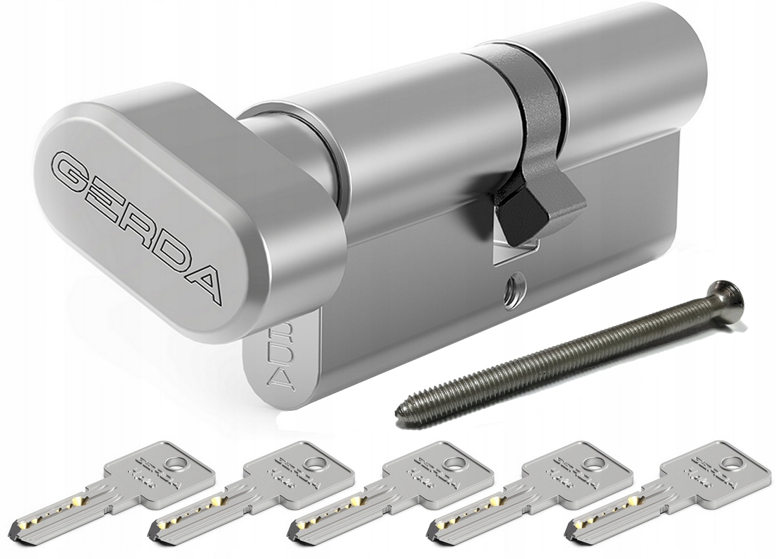 

Wkładka Gerda H Plus Nikiel Z Gałką 35/30G