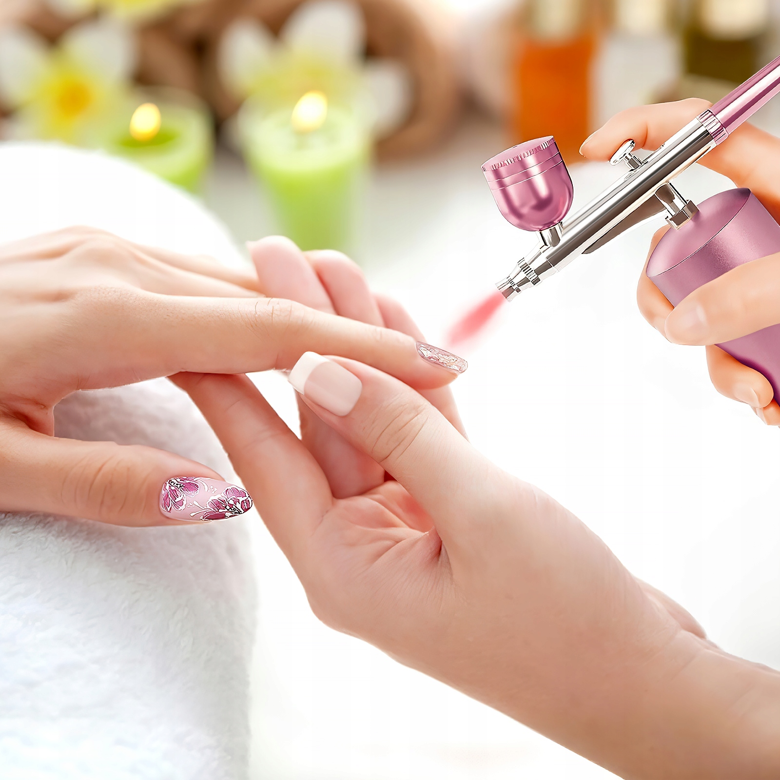 ELEKTRYCZNY PISTOLET NATRYSKOWY MASZYNA DO NATRYSKU PAZNOKCIE ZESTAW NAPOJEMNIKA BEZPRZEWODOWY APARAT Waga produktu z opakowaniem jednostkowym 0.371 kg