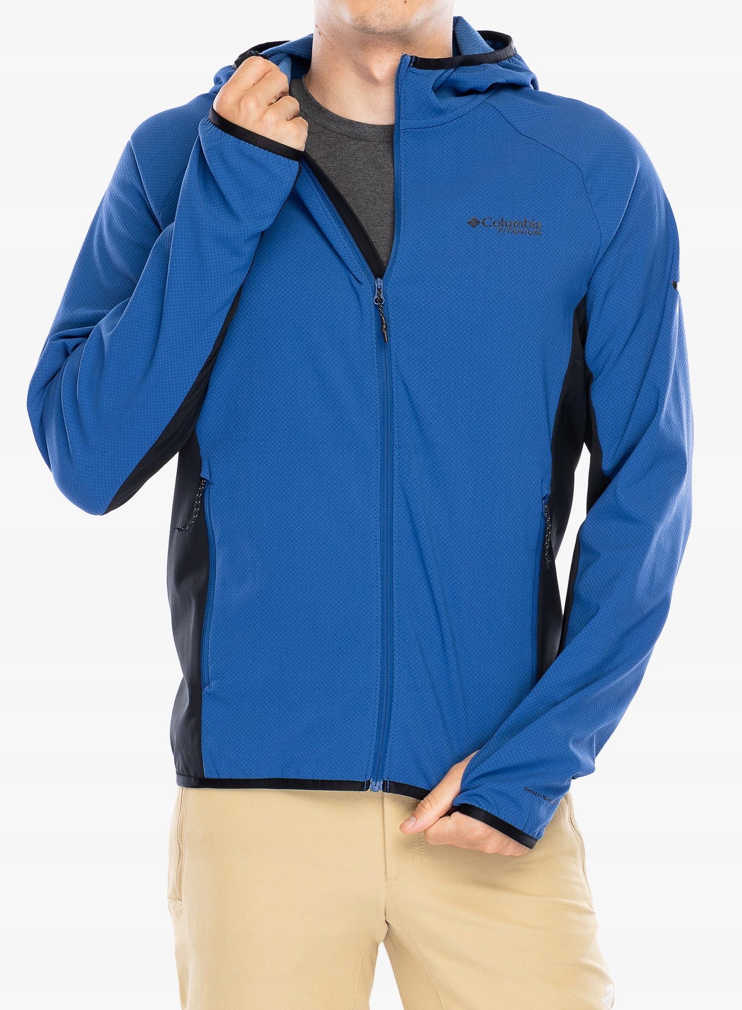 Mikina s kapucí Columbia Specter Ridge Tech Fleece Hooded Fz II modrá velikost S