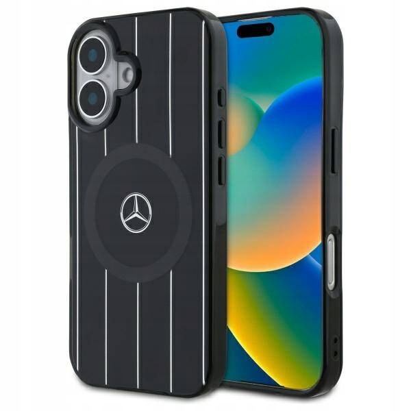 Zadní Kryt Mercedes pro Apple iPhone 16 Mb Double Layer černý