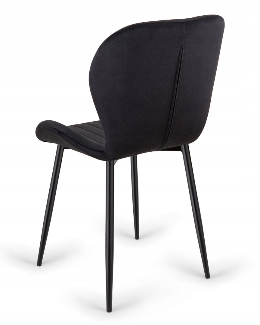 Krzesło tapicerowane welurowe wygodne przeszycia glamour Lugano miękkie Marka Lugano