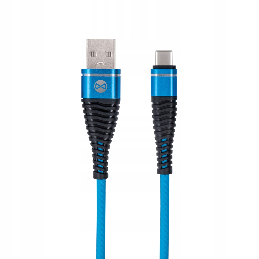 

Kabel Forever Usb typ-C Shark niebieski 1m 2A